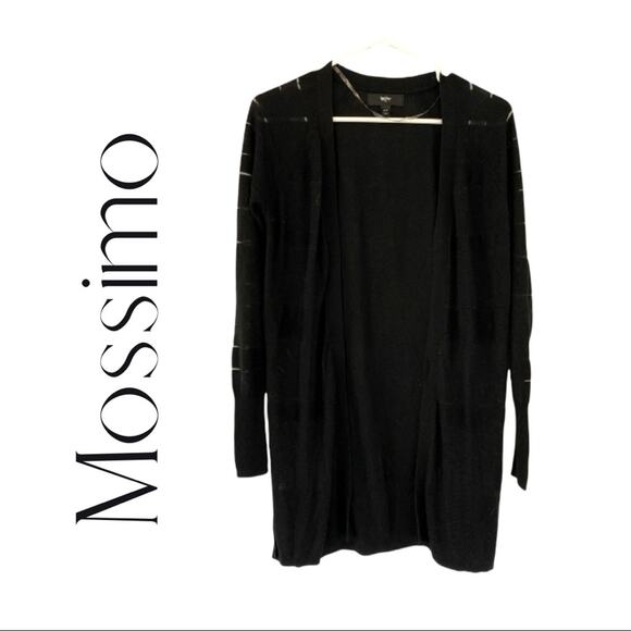 Mossimo Supply Co Black Open Front Knit Cardigan - Picture 1 of 6